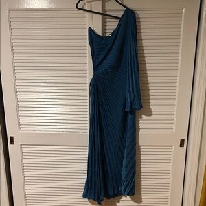 Hello Molly  Blue One-Shoulder Dress